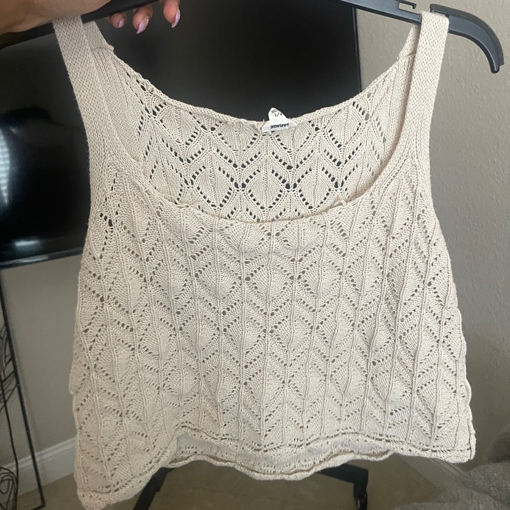 Tan Crop Top from Garage